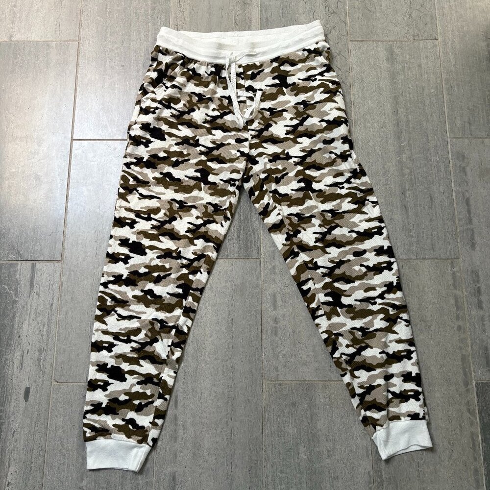 Suzette Collection Joggers Lounge Pants with Pockets Camo Size M/L